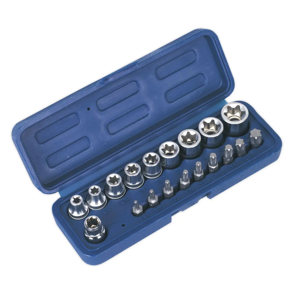 Sealey Premier TRX-Star* Socket & Bit Set 19pc 3/8"Sq Drive 