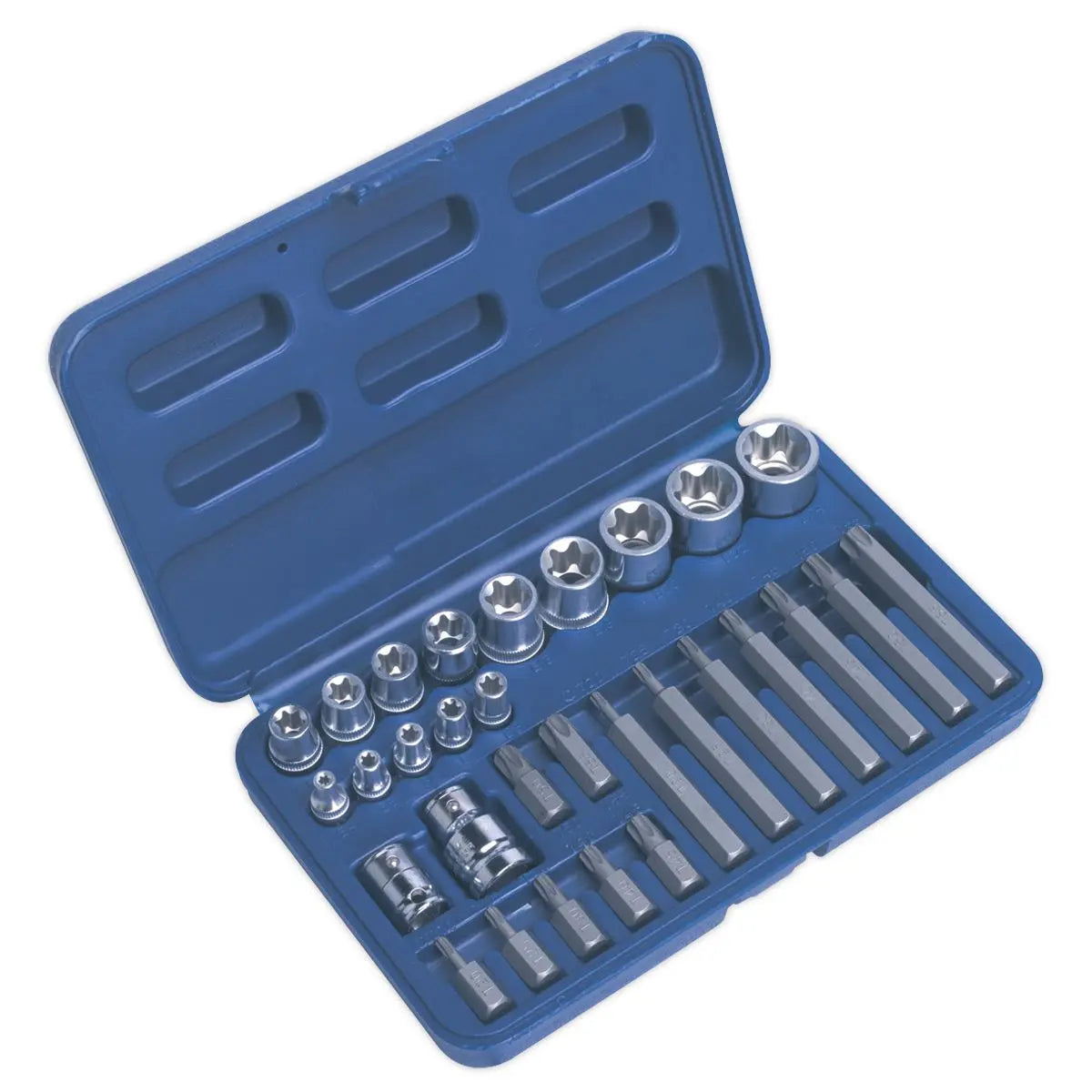 Sealey Premier TRX-Star* Socket & Bit Set 30pc 1/4", 3/8" & 1/2"Sq Drive 