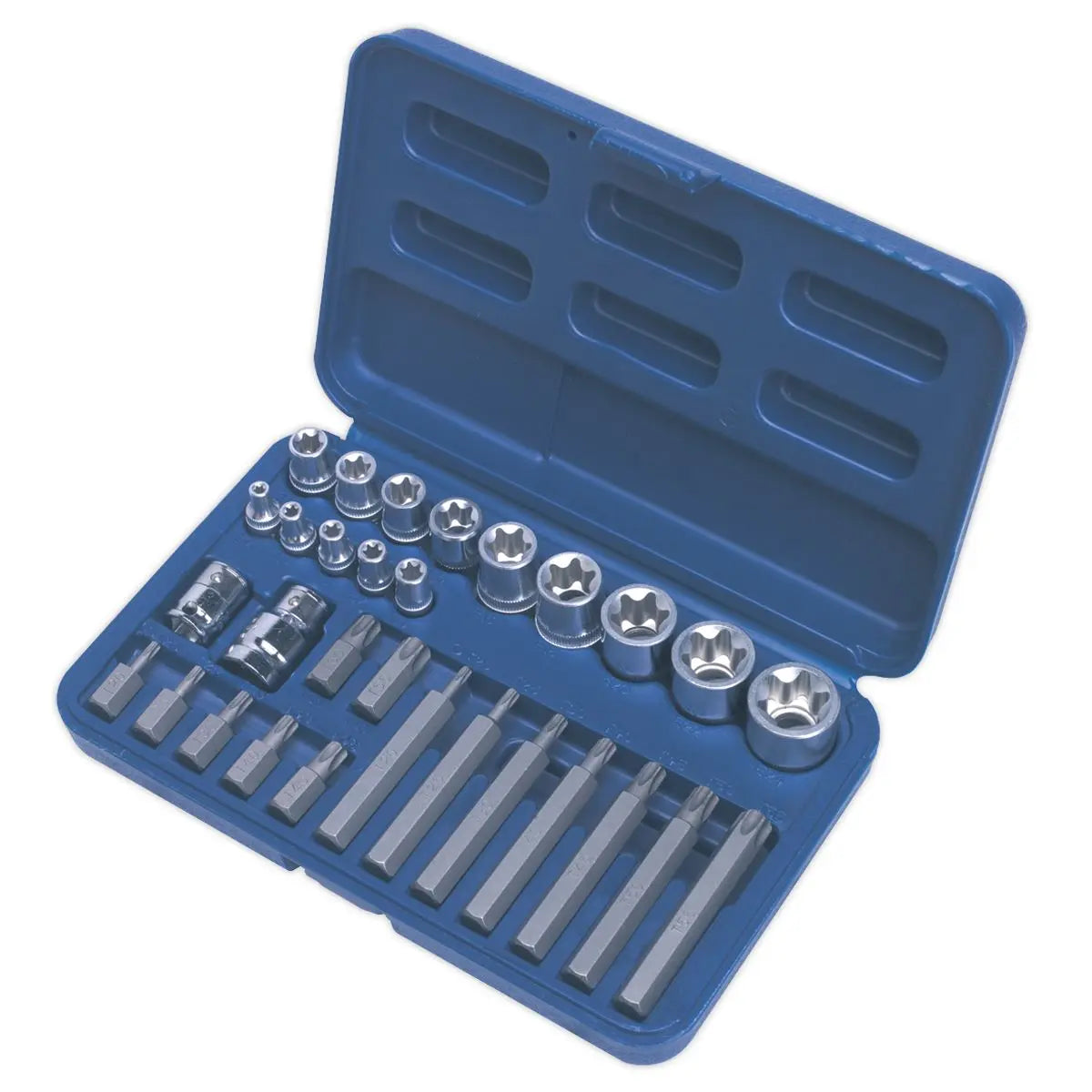 Sealey Premier TRX-Star* Socket & Bit Set 30pc 1/4", 3/8" & 1/2"Sq Drive 