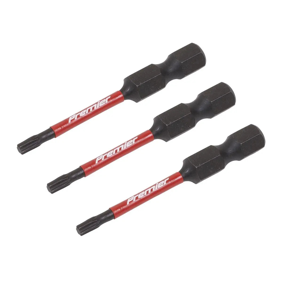 Sealey Premier TRX-Star* T10 Impact Power Tool Bits 50mm - 3pc 