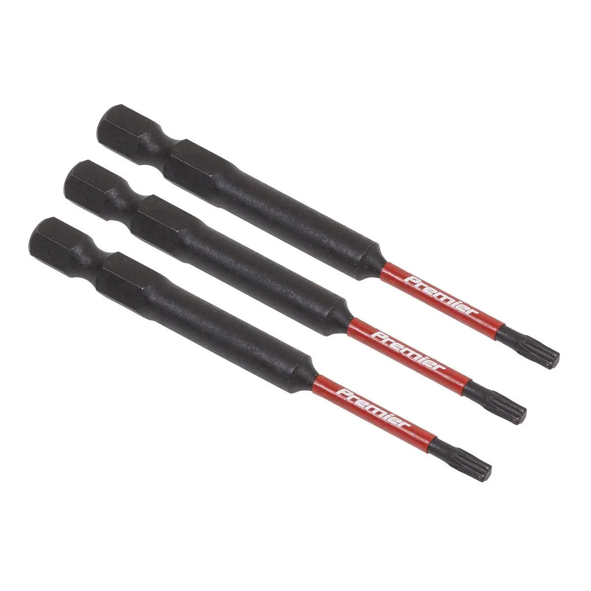 Sealey Premier TRX-Star* T10 Impact Power Tool Bits 75mm - 3pc 