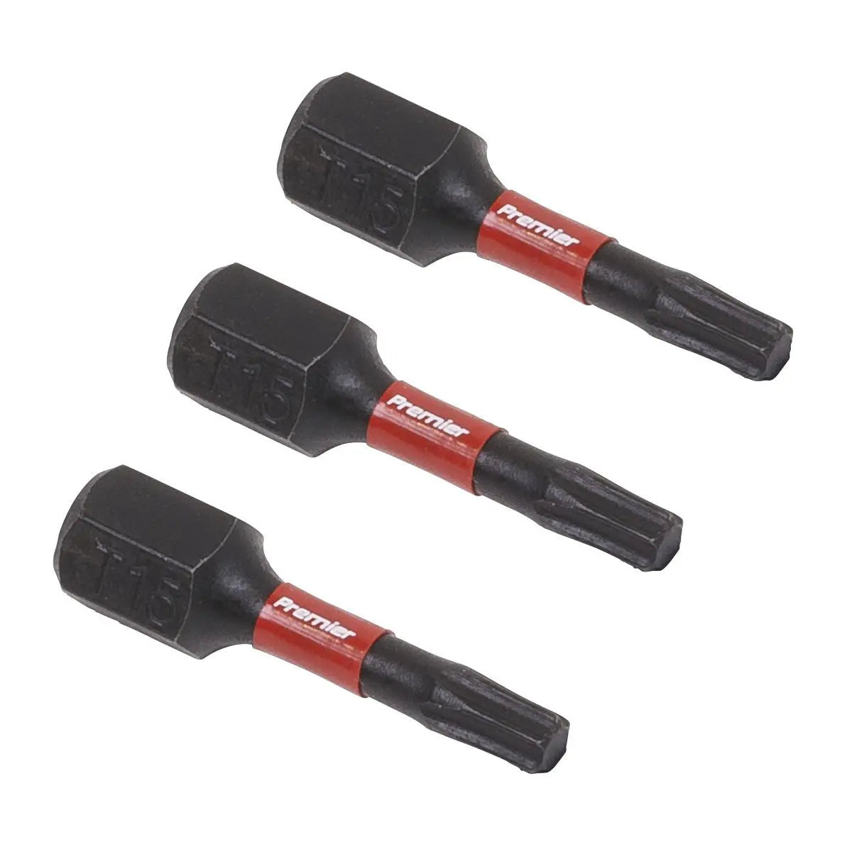Sealey Premier TRX-Star* T15 Impact Power Tool Bits 25mm - 3pc 