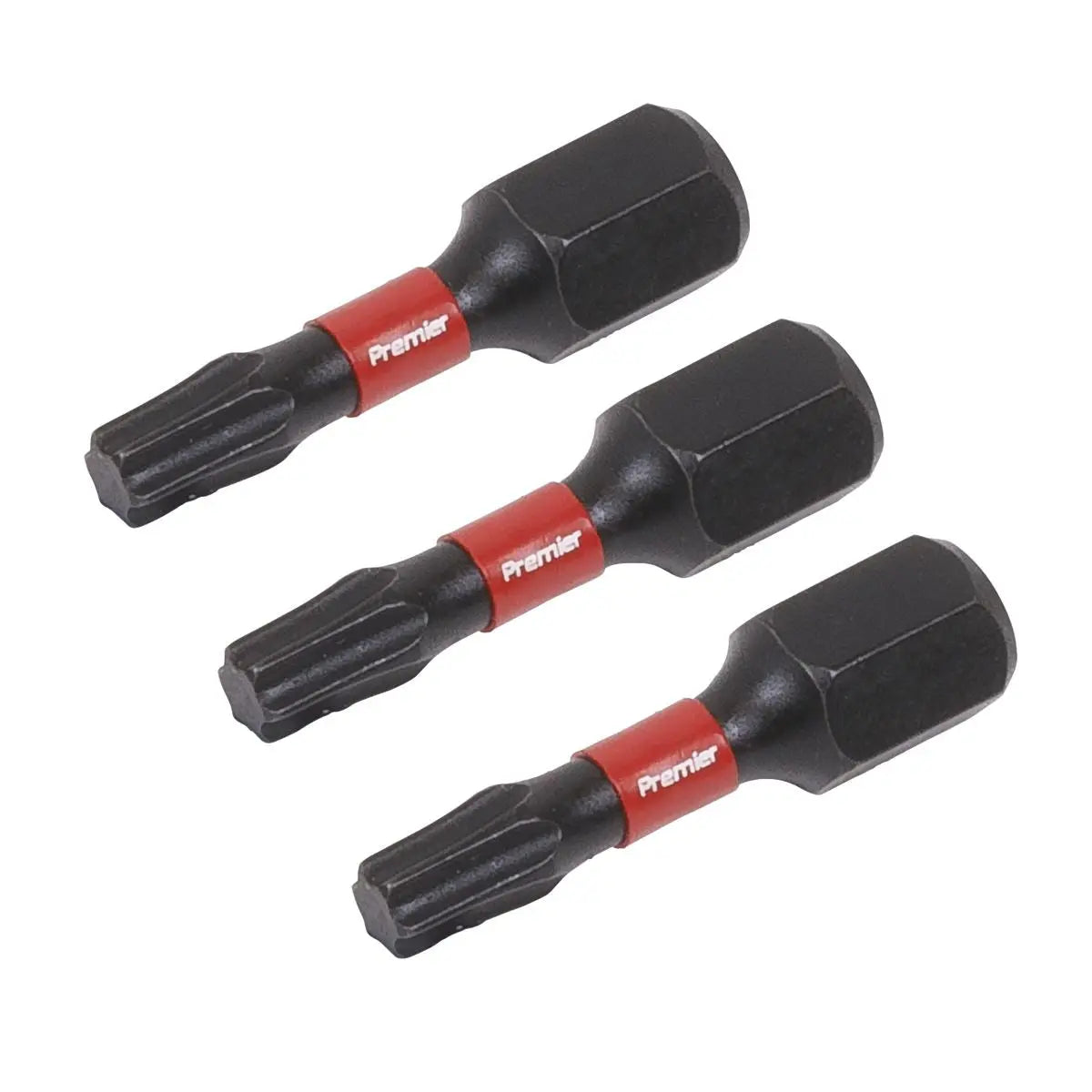 Sealey Premier TRX-Star* T20 Impact Power Tool Bits 25mm - 3pc 