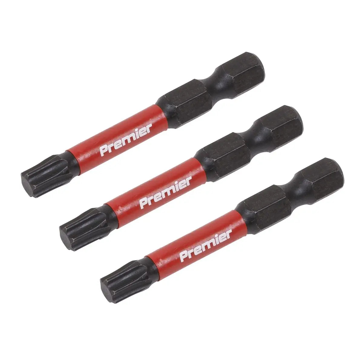 Sealey Premier TRX-Star* T30 Impact Power Tool Bits 50mm - 3pc 