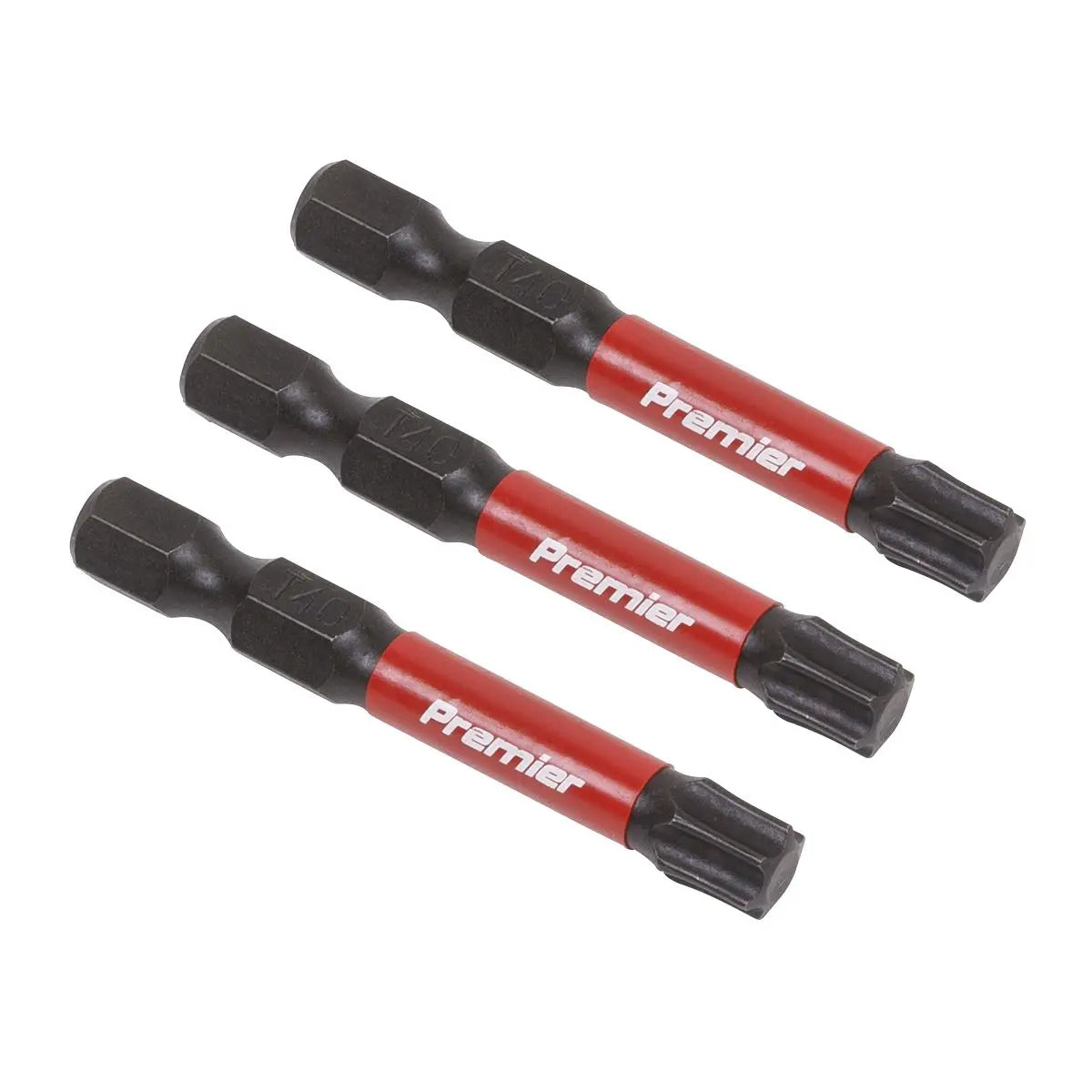 Sealey Premier TRX-Star* T40 Impact Power Tool Bits 50mm - 3pc 