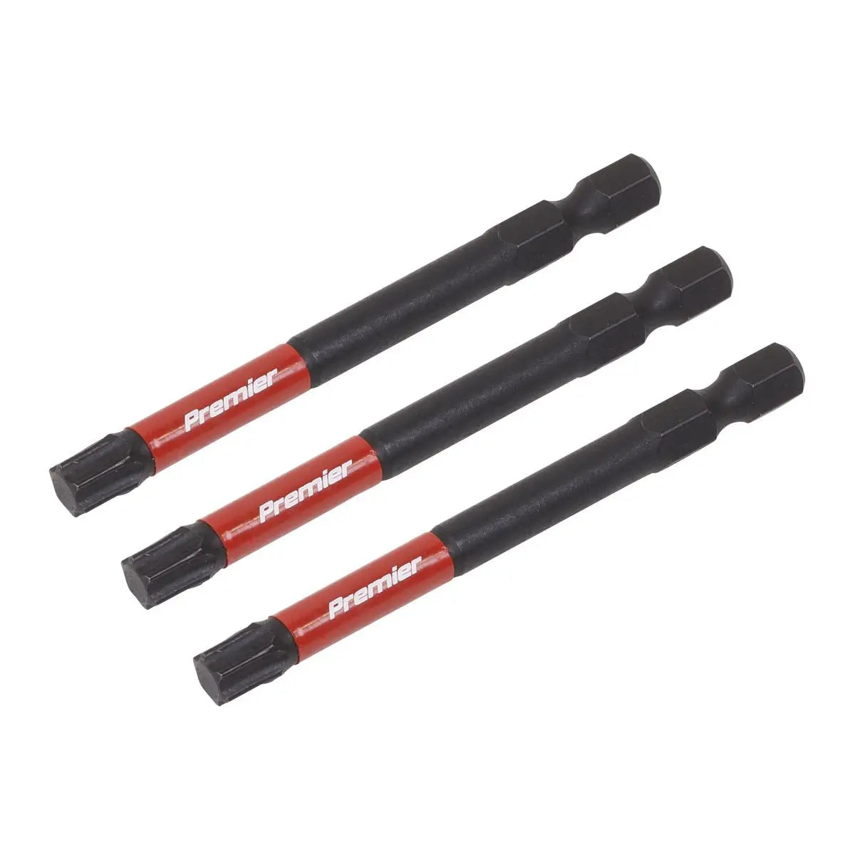Sealey Premier TRX-Star* T40 Impact Power Tool Bits 75mm - 3pc 
