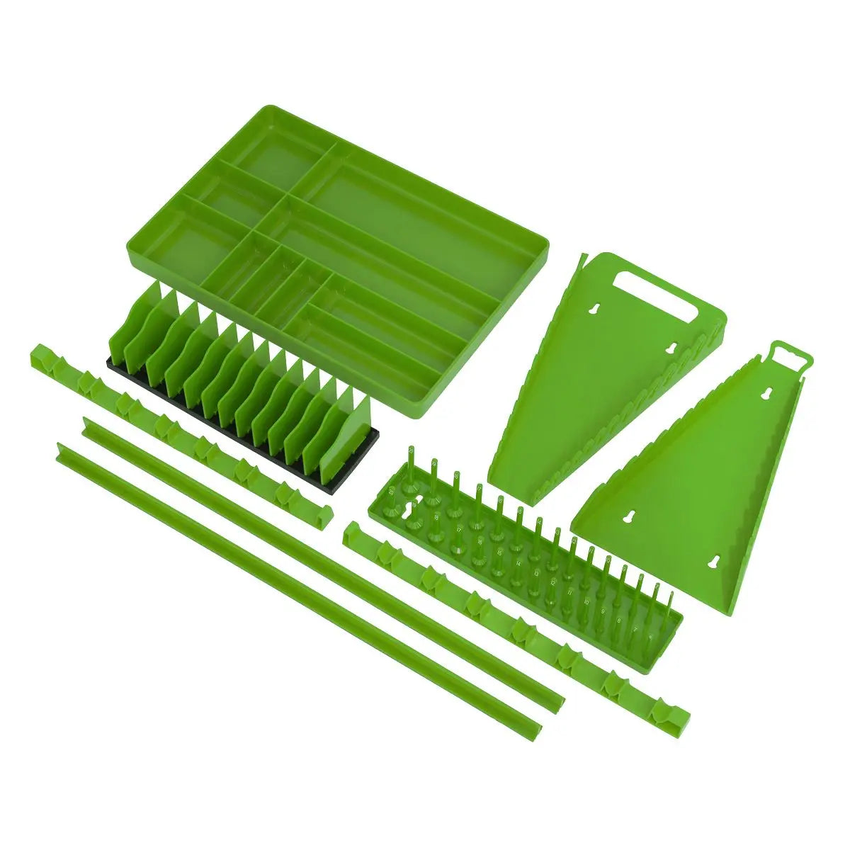 Sealey Premier Tool Storage Organizer Set 9pc - Hi-Vis Green 