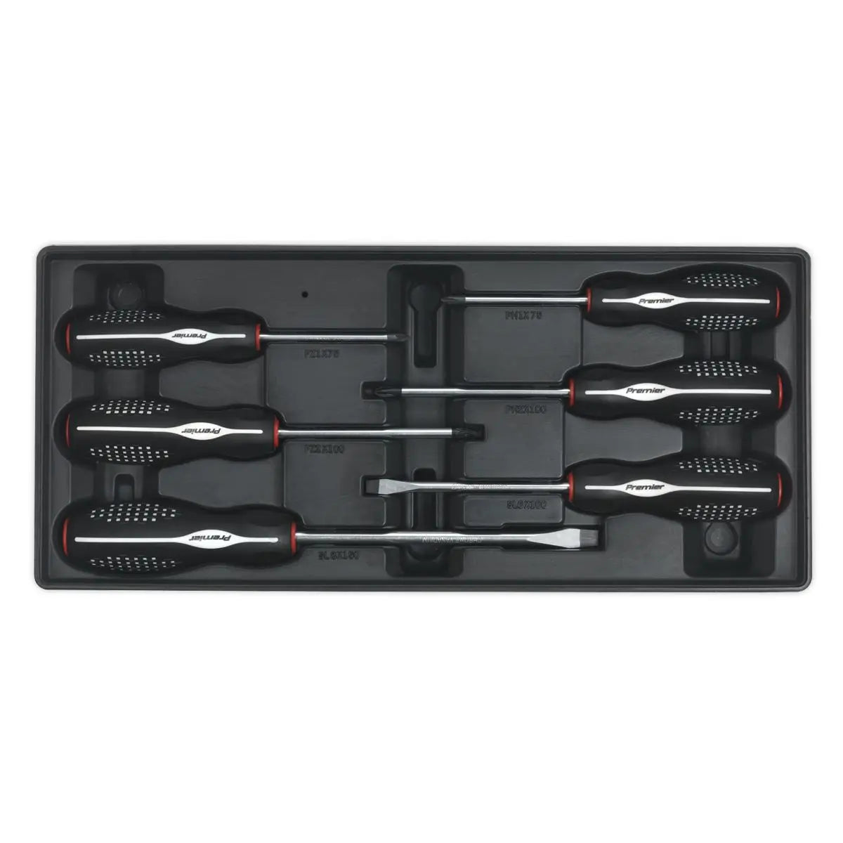 Sealey Premier Tool Tray with Screwdriver Set 6pc 