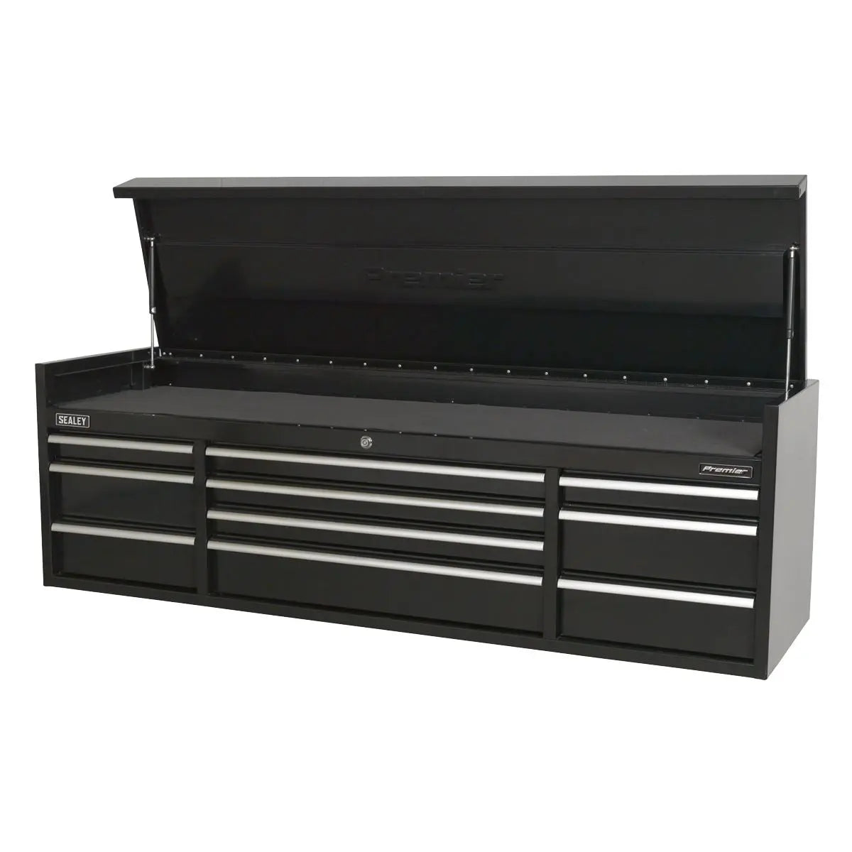Sealey Premier Topchest 10 Drawer 1830mm Extra-Wide Heavy-Duty Black 