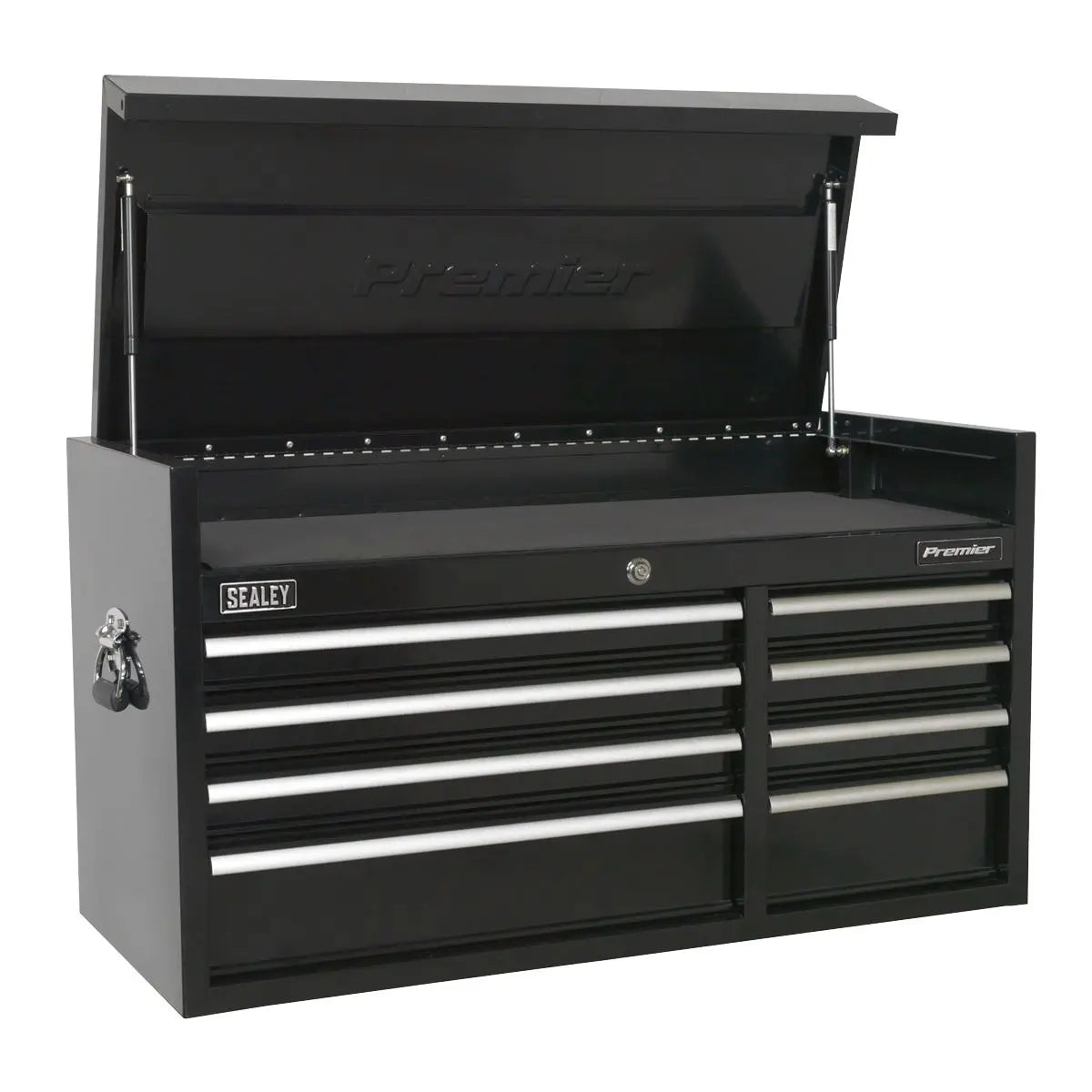 Sealey Premier Topchest 8 Drawer 1040mm Extra-Wide Heavy-Duty Black 