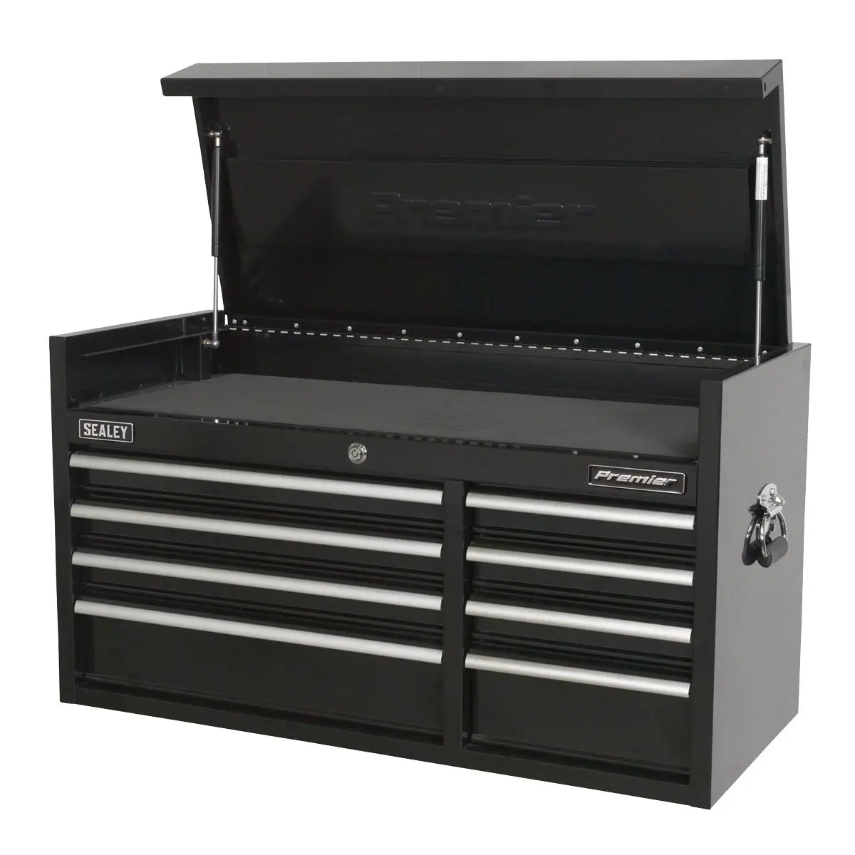 Sealey Premier Topchest 8 Drawer 1040mm Extra-Wide Heavy-Duty Black 