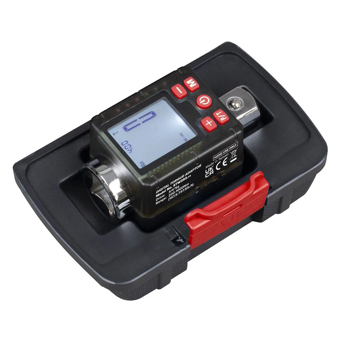 Sealey Premier Torque Adaptor Digital 3/4"Sq Drive 200-1000Nm(147.5-737.5lb.ft) 