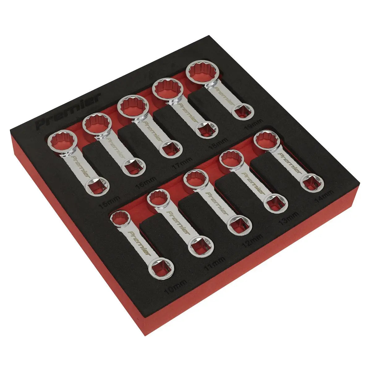 Sealey Premier Torque Adaptor Spanner Set 10pc 3/8"Sq Drive - Metric 