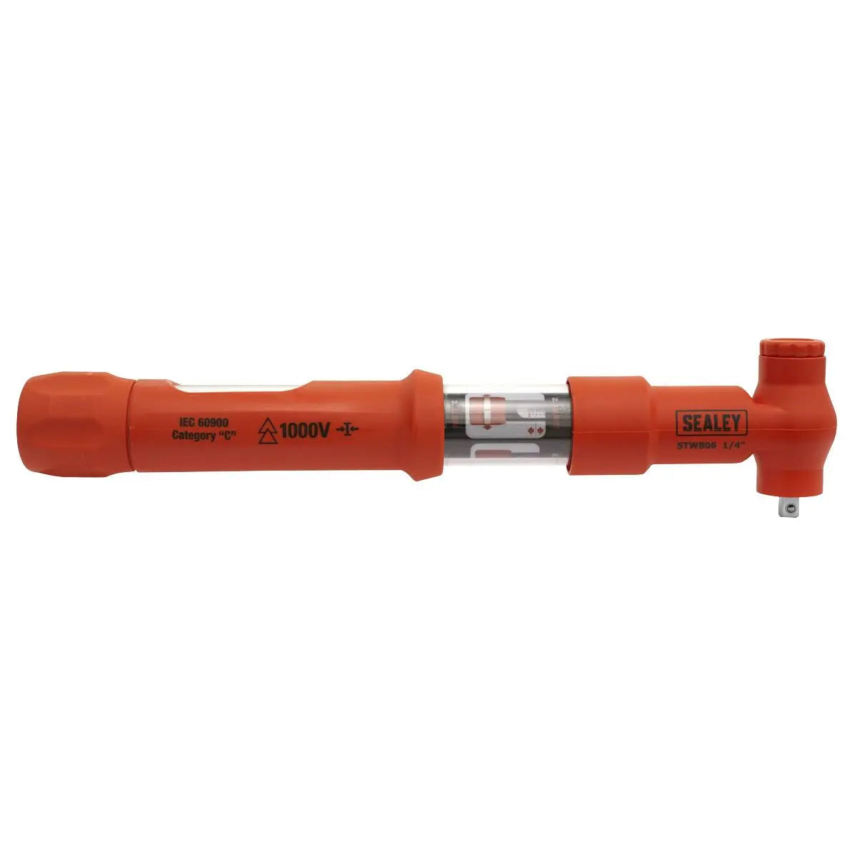 Sealey Premier Torque Wrench Insulated 1/4"Sq Drive 2-12Nm  White Rose Tools