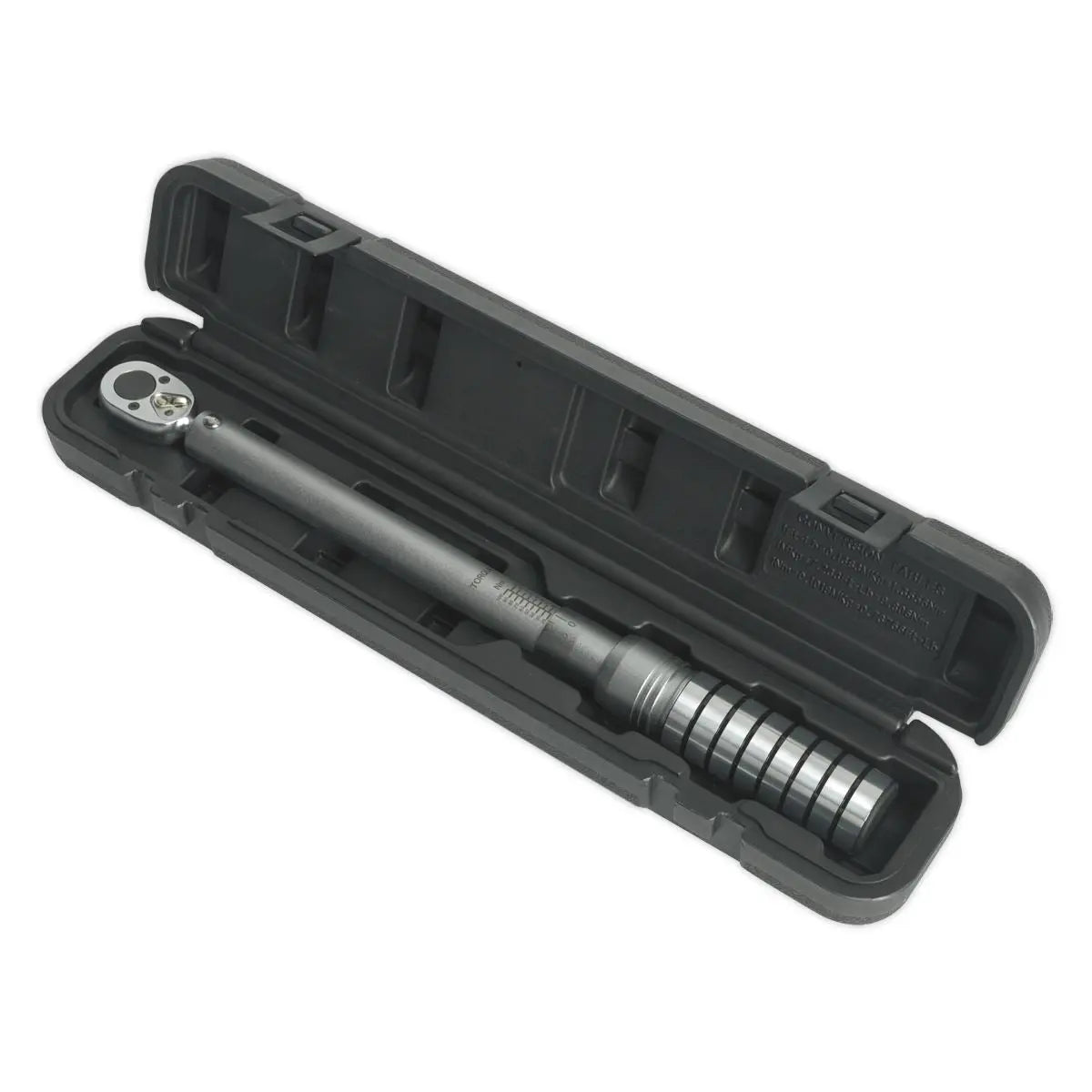 Sealey Premier Torque Wrench Micrometer Style 1/2"Sq Drive 40-200Nm(29.5-148lb.ft) - Calibrated 