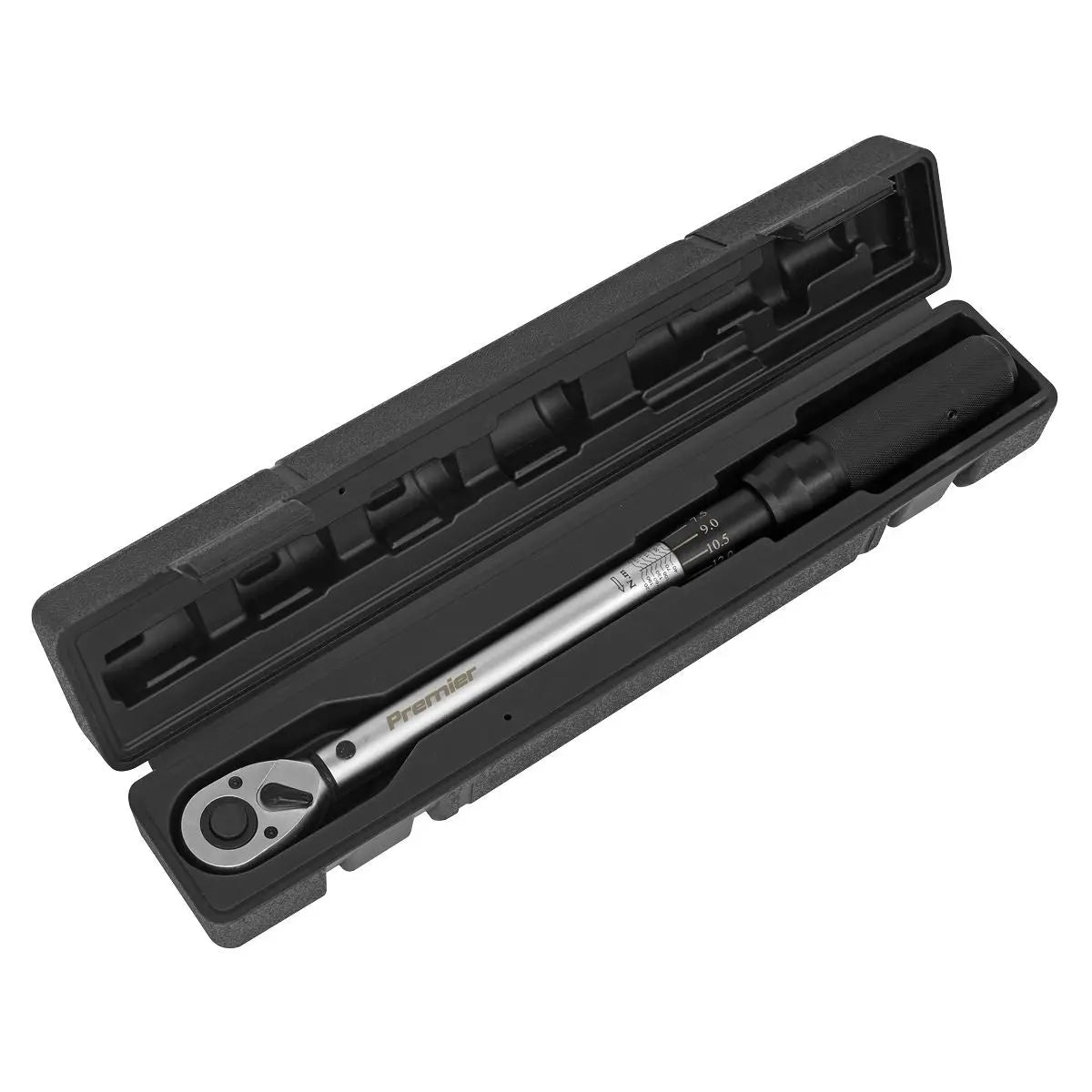 Sealey Premier Torque Wrench Micrometer Style 40-210Nm 1/2"Sq Drive 