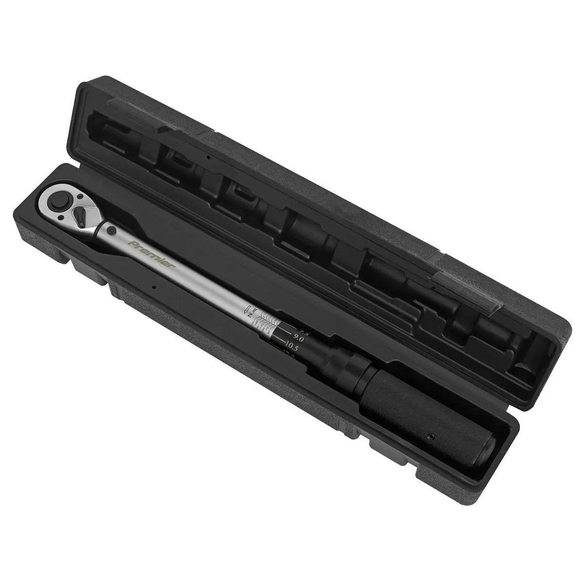 Sealey Premier Torque Wrench Micrometer Style 40-210Nm 1/2"Sq Drive 
