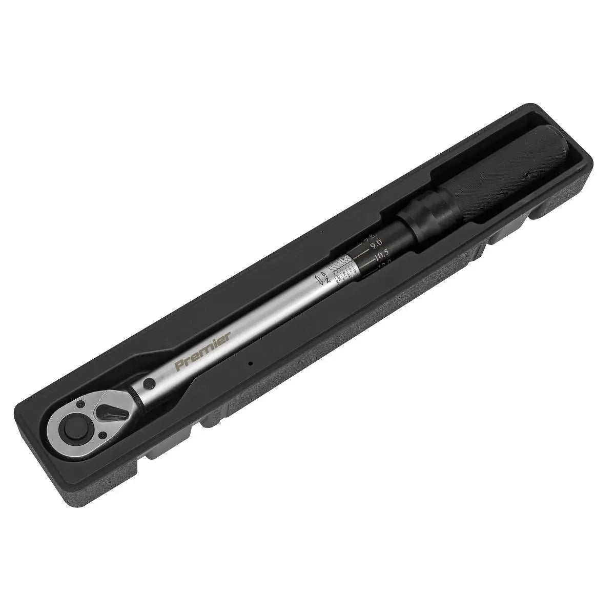 Sealey Premier Torque Wrench Micrometer Style 40-210Nm 1/2"Sq Drive 