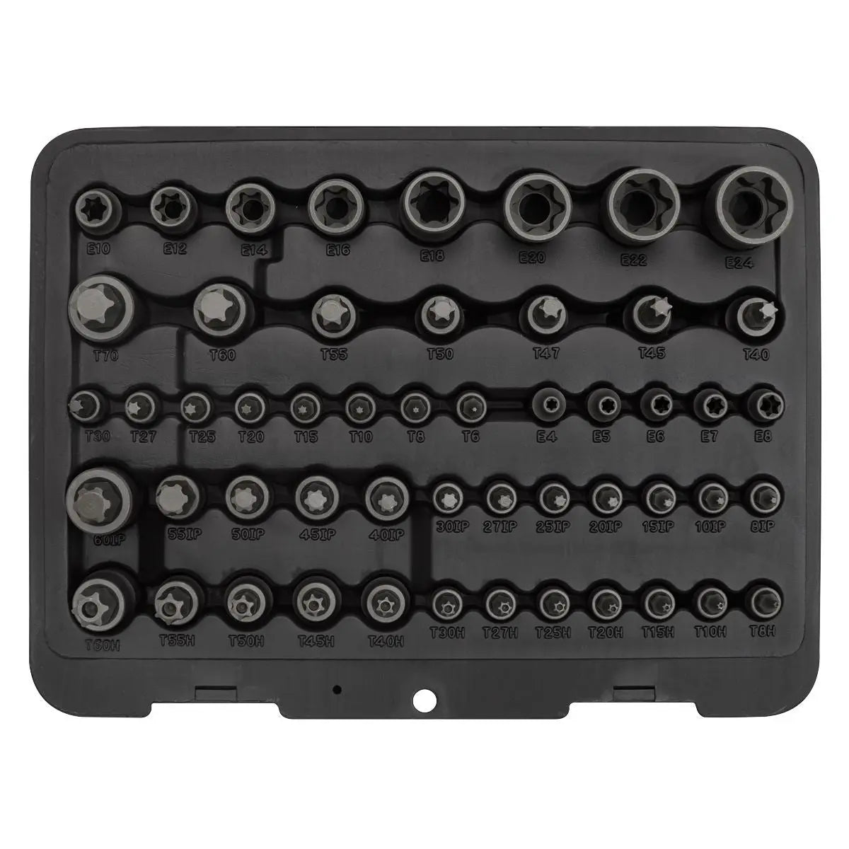 Sealey Premier Torx Master Socket Bit Set Trx-Star S2 Steel 1/4" 3/8" 1/2" Drive 