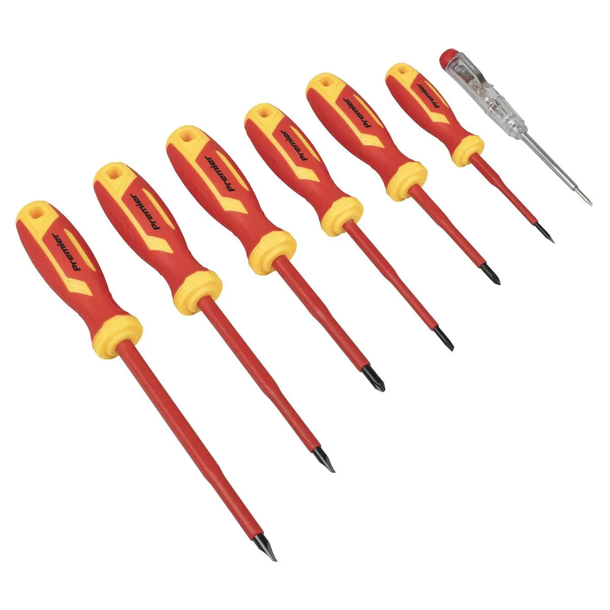 Sealey Premier VDE Screwdriver Set Electricians Slotted Phillips 7pc 1000V 