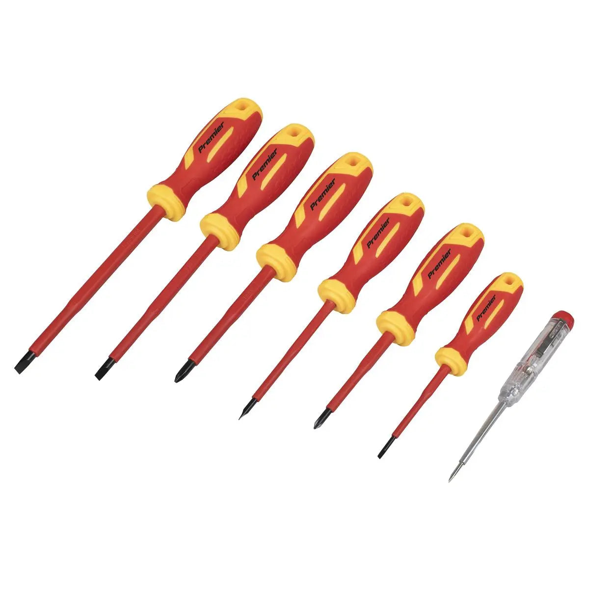 Sealey Premier VDE Screwdriver Set Electricians Slotted Phillips 7pc 1000V 