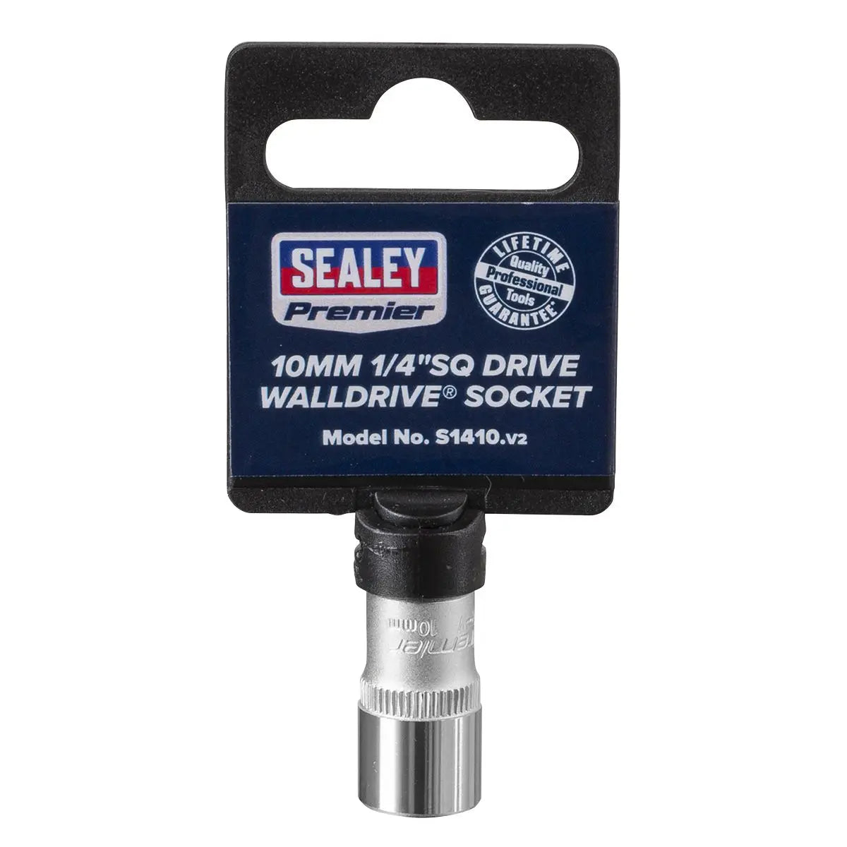 Sealey Premier WallDrive® Socket 10mm 1/4"Sq Drive 