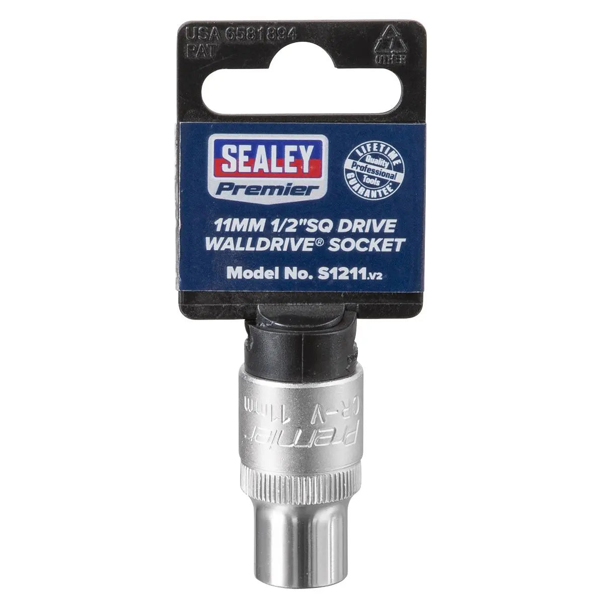 Sealey Premier WallDrive® Socket 11mm 1/2"Sq Drive 