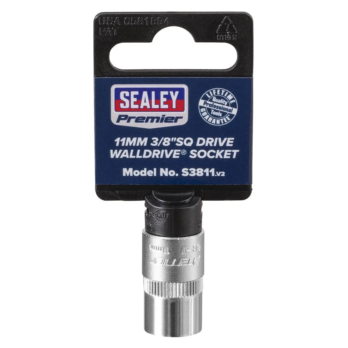 Sealey Premier WallDrive® Socket 11mm 3/8"Sq Drive 