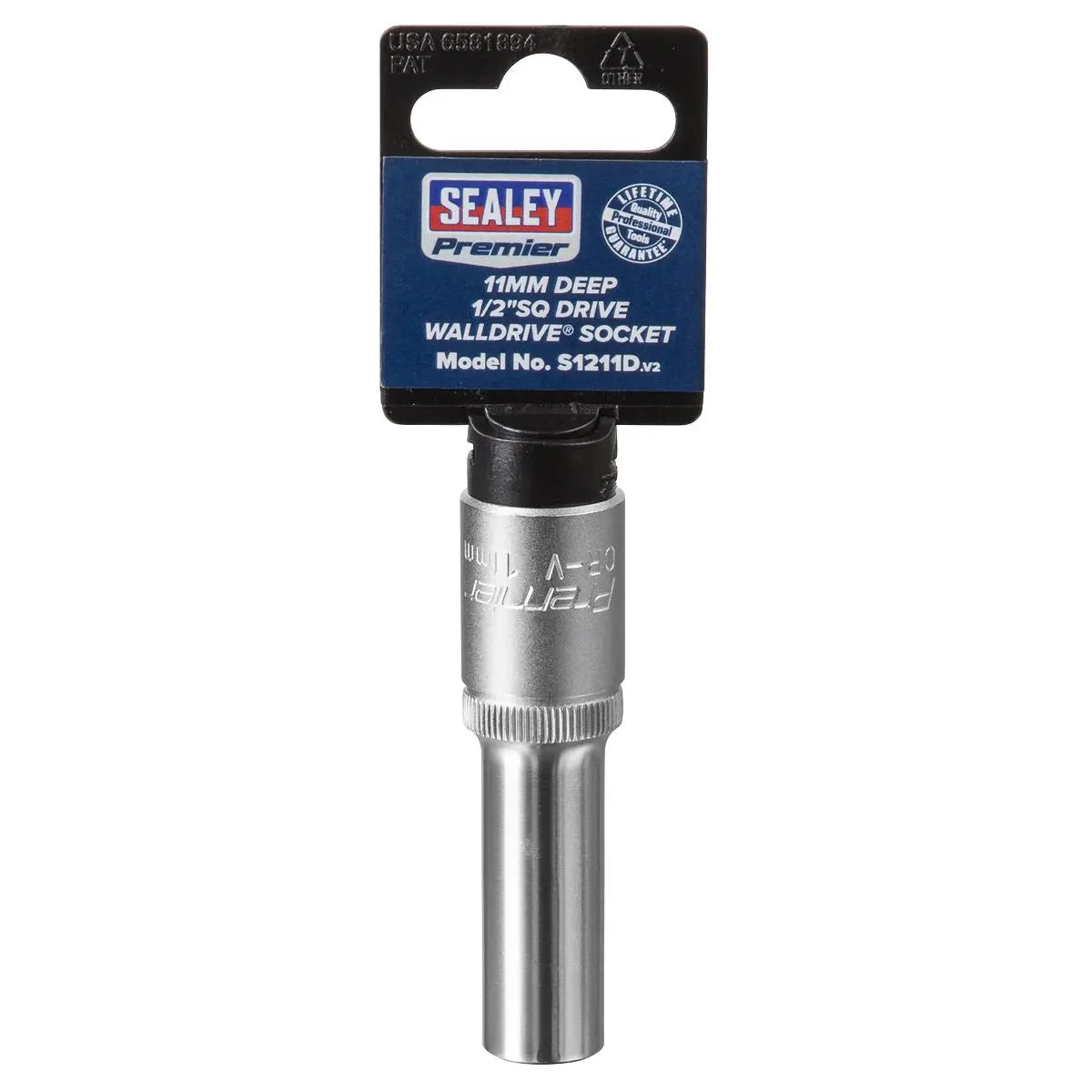 Sealey Premier WallDrive® Socket 11mm Deep 1/2"Sq Drive 