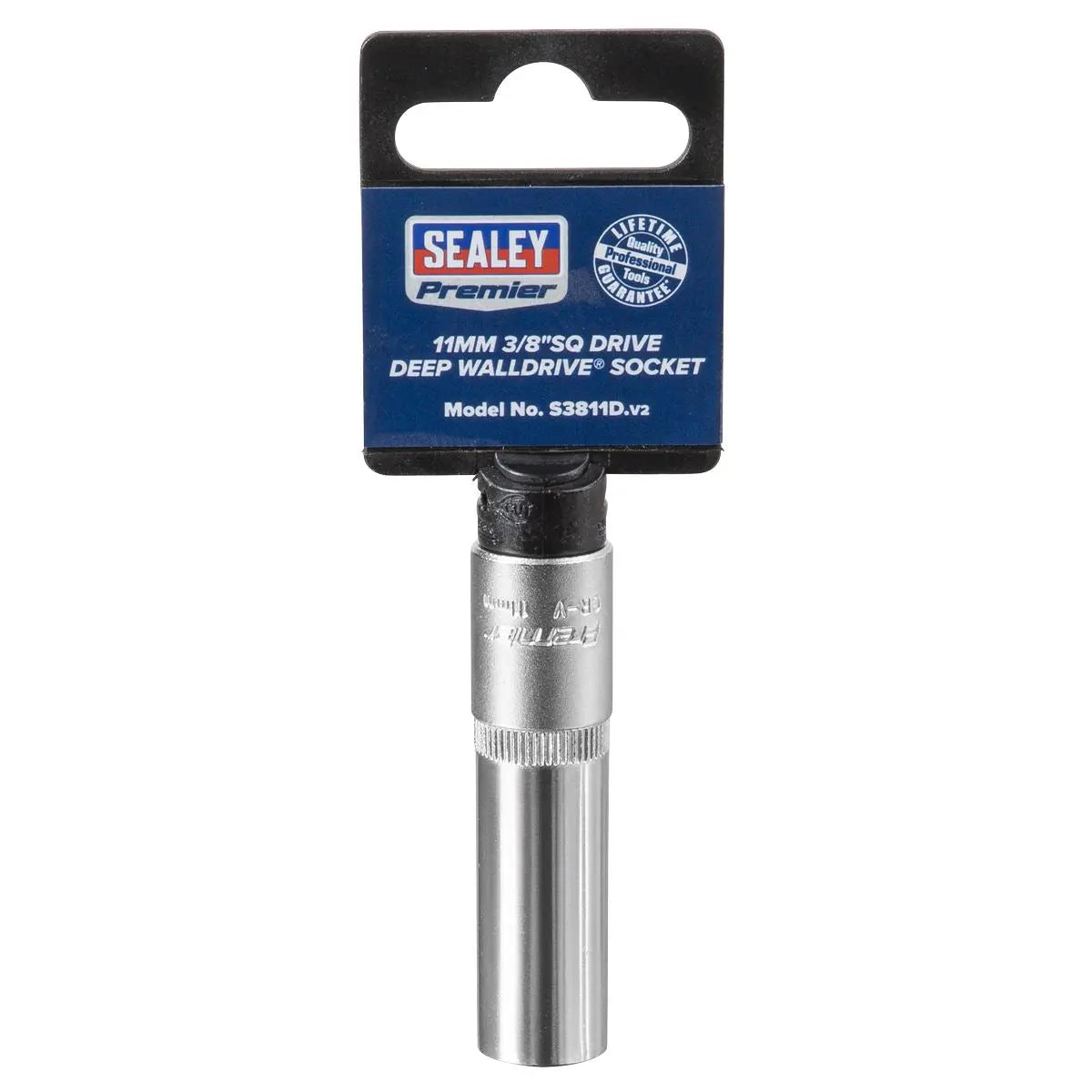 Sealey Premier WallDrive® Socket 11mm Deep 3/8"Sq Drive 
