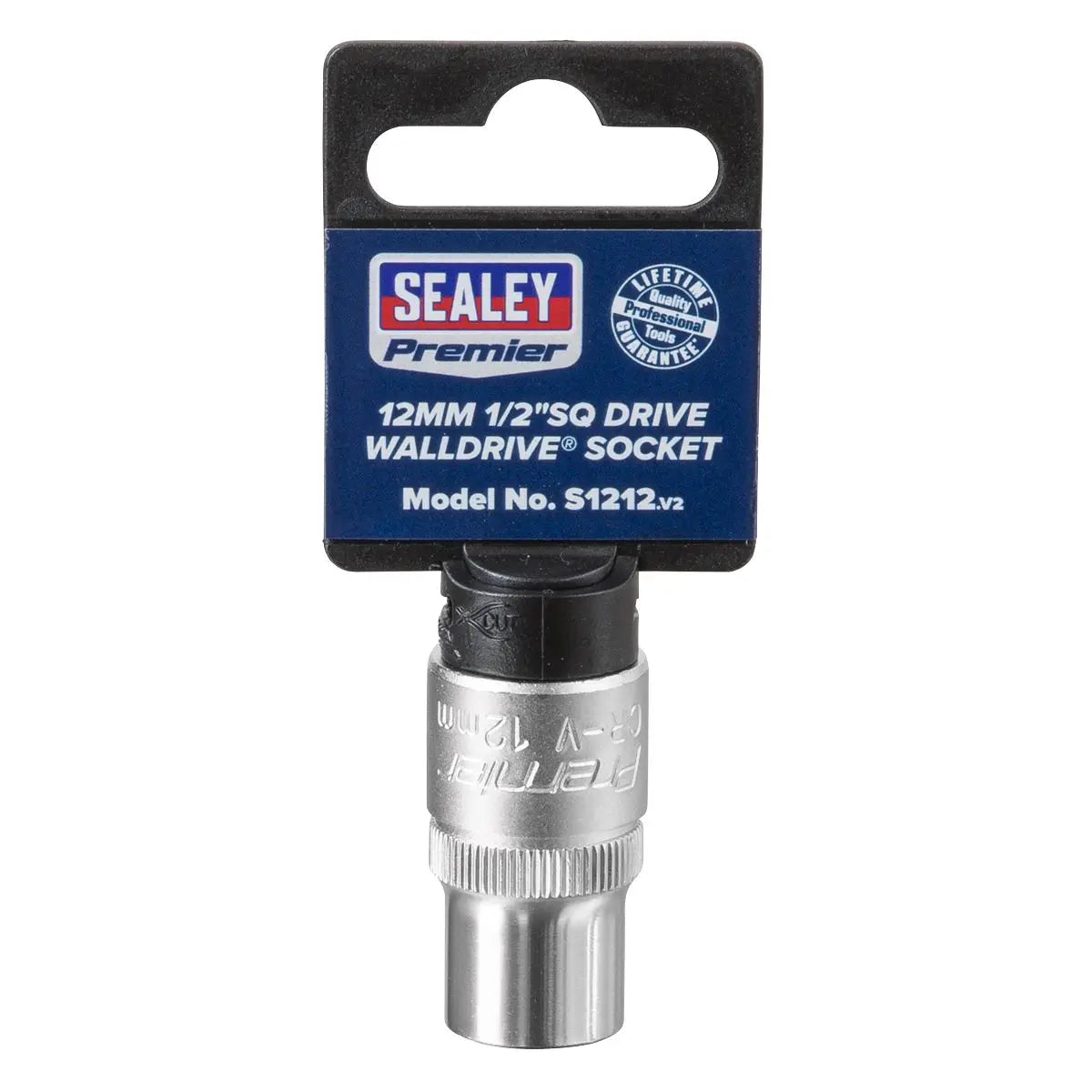 Sealey Premier WallDrive® Socket 12mm 1/2"Sq Drive 