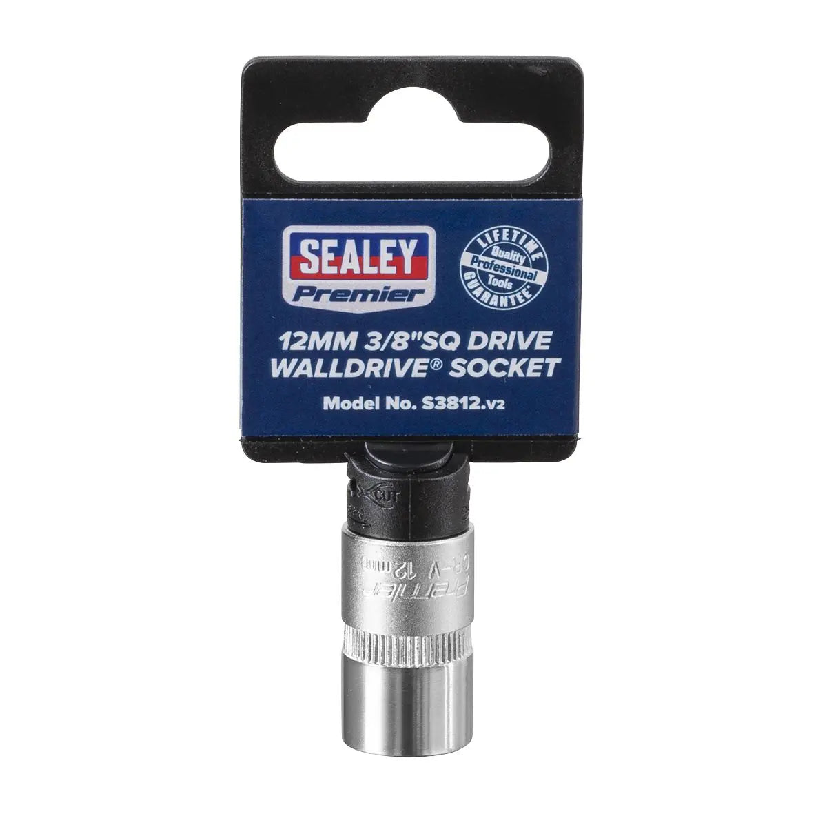 Sealey Premier WallDrive® Socket 12mm 3/8"Sq Drive 