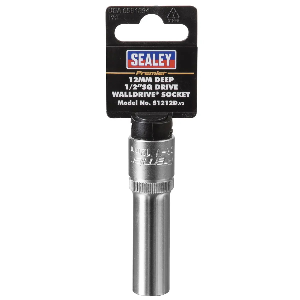 Sealey Premier WallDrive® Socket 12mm Deep 1/2"Sq Drive 