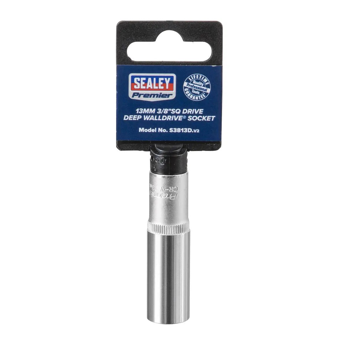 Sealey Premier WallDrive® Socket 13mm Deep 3/8"Sq Drive 