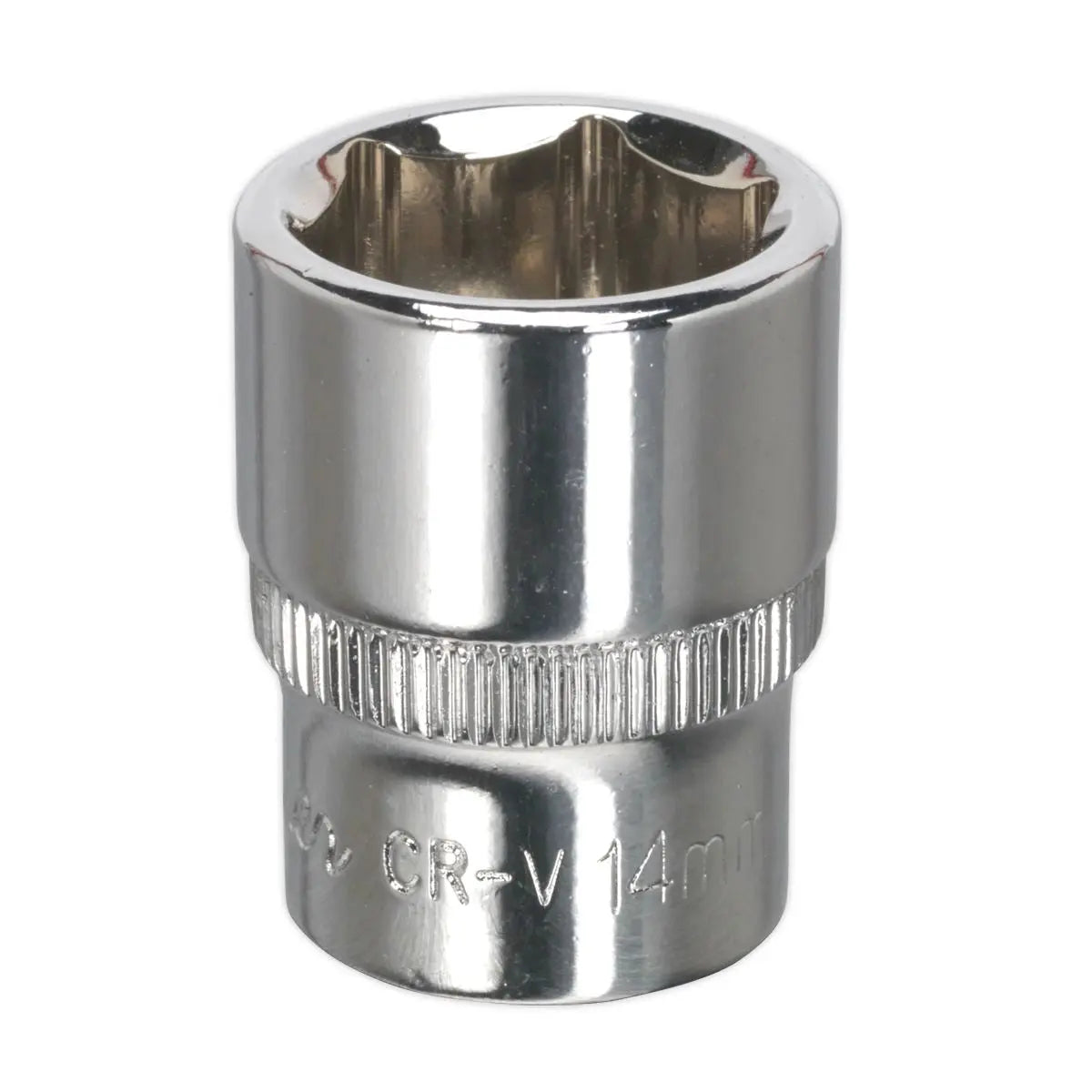 Sealey Premier WallDrive® Socket 14mm 1/4"Sq Drive Fully Polished 