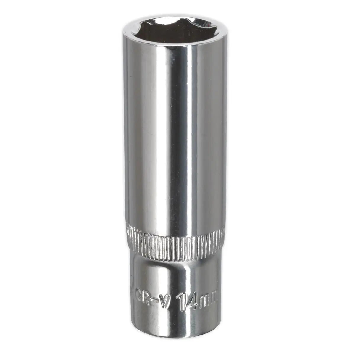 Sealey Premier WallDrive® Socket 14mm Deep 3/8"Sq Drive Fully Polished 