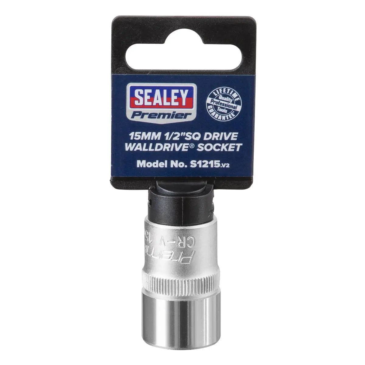 Sealey Premier WallDrive® Socket 15mm 1/2"Sq Drive 