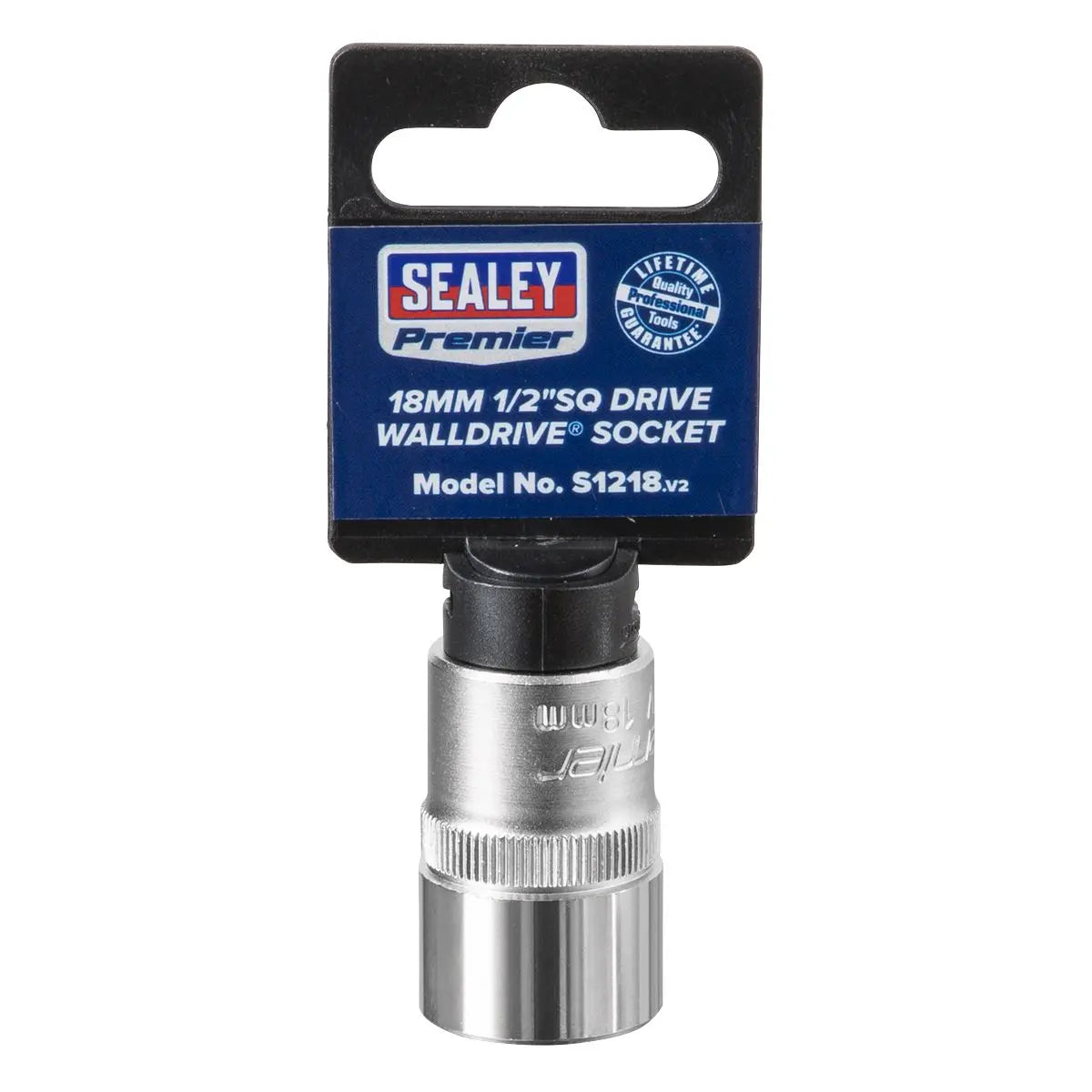 Sealey Premier WallDrive® Socket 18mm 1/2"Sq Drive 