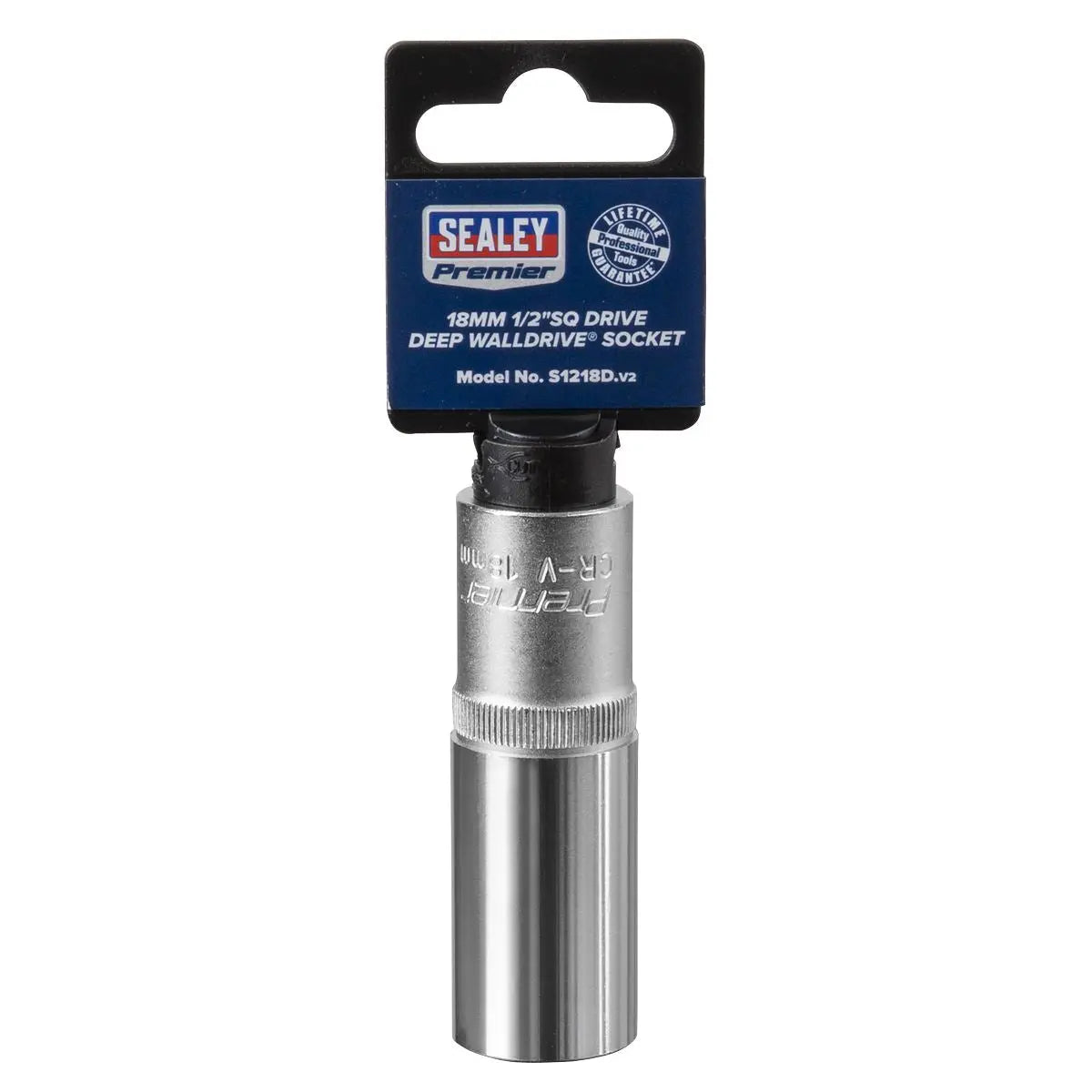 Sealey Premier WallDrive® Socket 18mm Deep 1/2"Sq Drive 