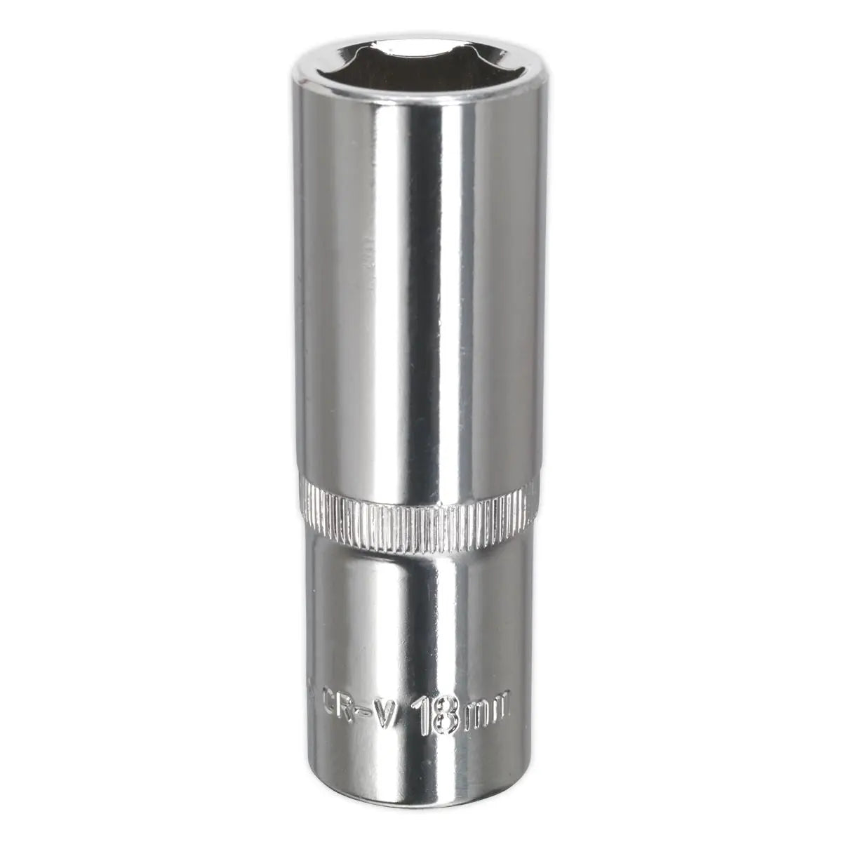 Sealey Premier WallDrive® Socket 18mm Deep 1/2"Sq Drive Fully Polished 