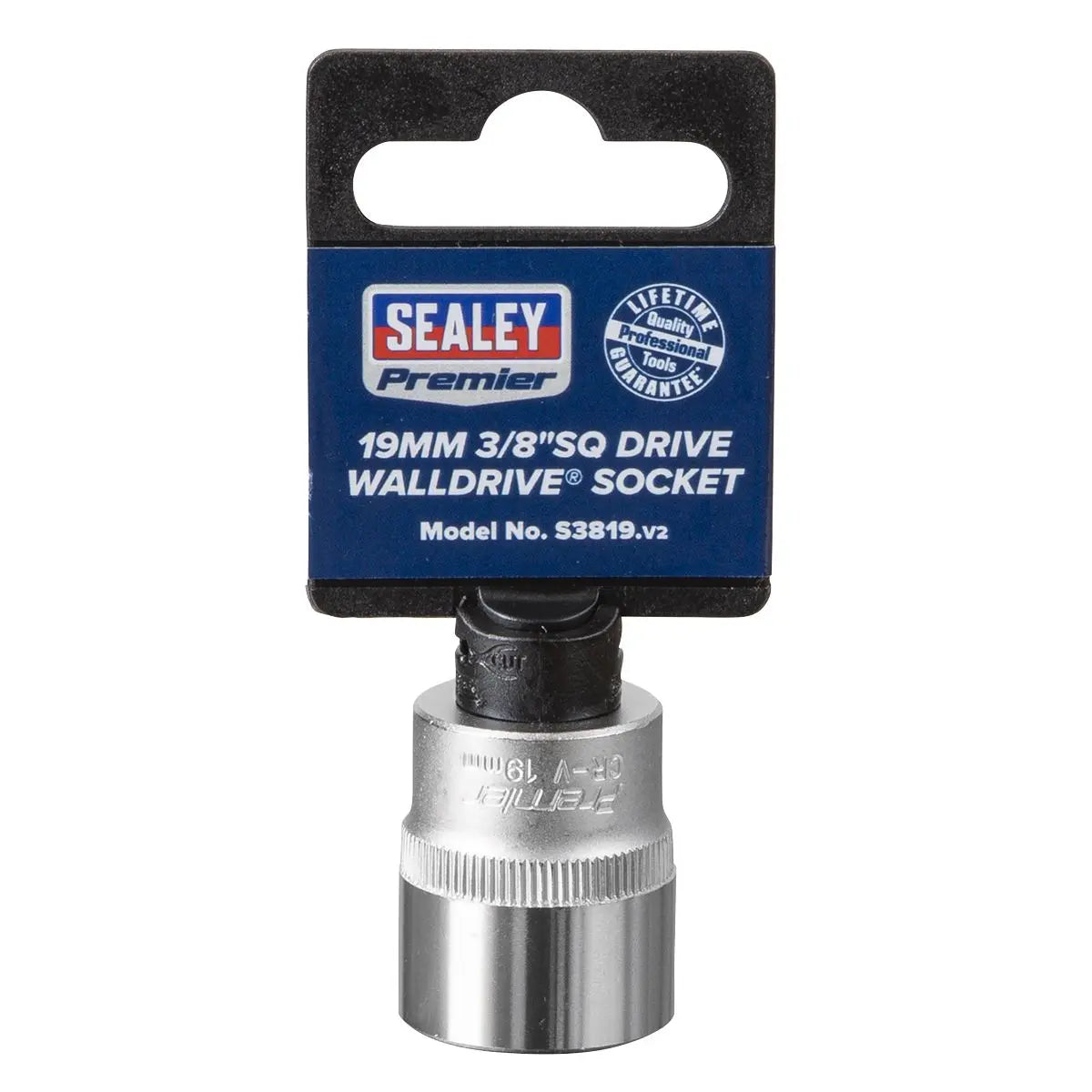 Sealey Premier WallDrive® Socket 19mm 3/8"Sq Drive 