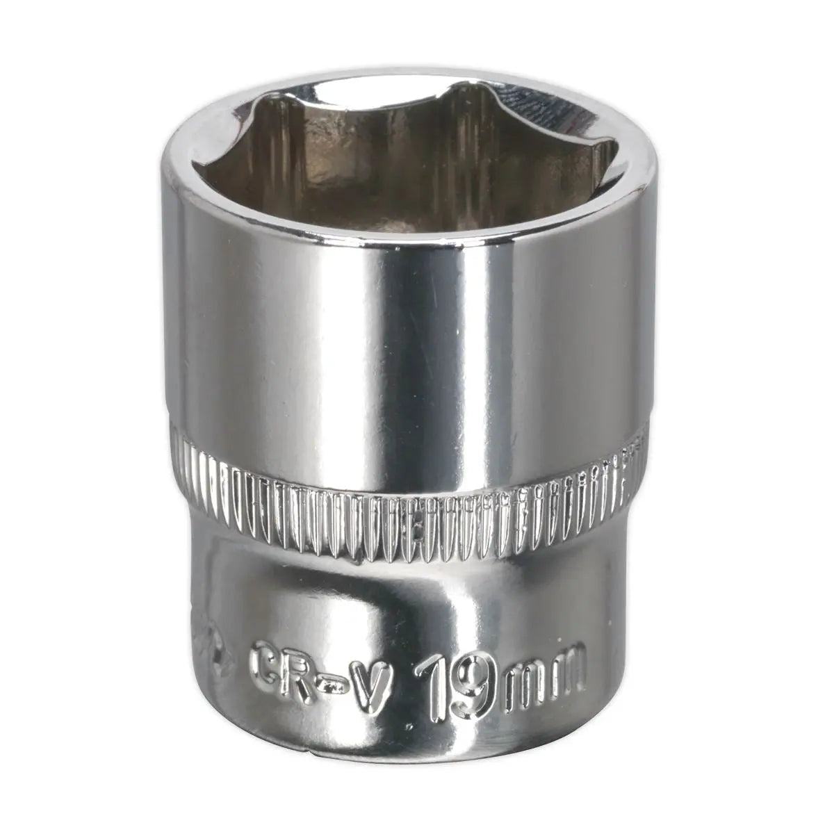 Sealey Premier WallDrive® Socket 19mm 3/8"Sq Drive Fully Polished 