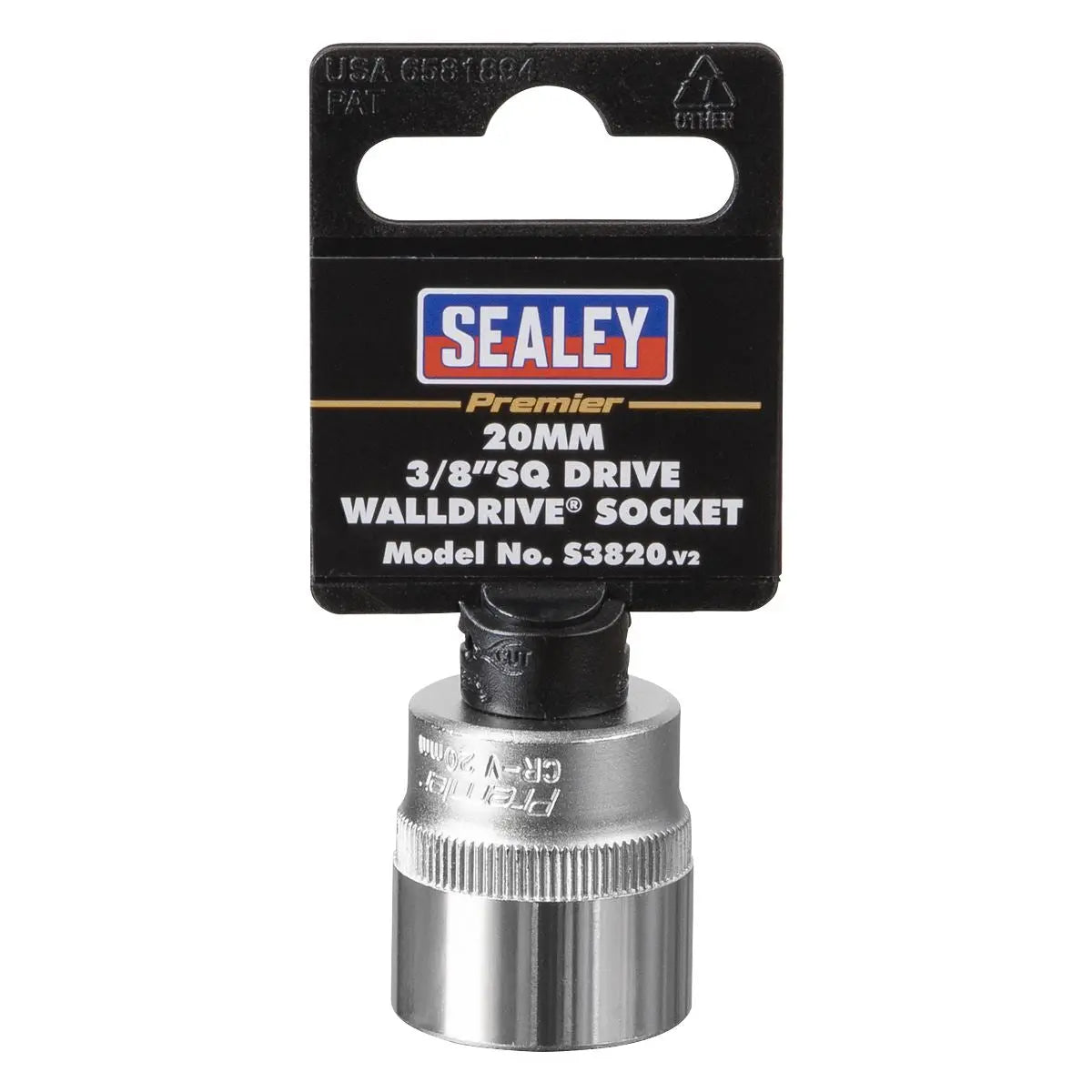 Sealey Premier WallDrive® Socket 20mm 3/8"Sq Drive 