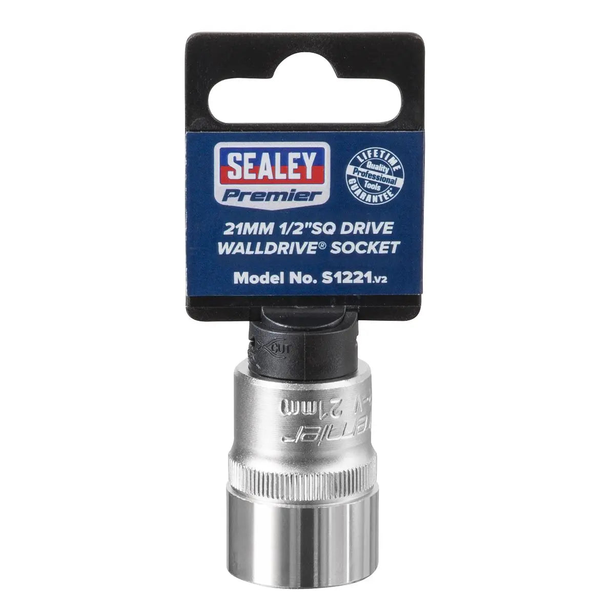 Sealey Premier WallDrive® Socket 21mm 1/2"Sq Drive 