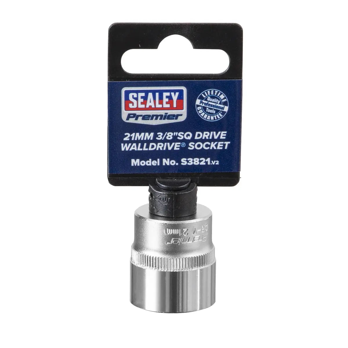 Sealey Premier WallDrive® Socket 21mm 3/8"Sq Drive 