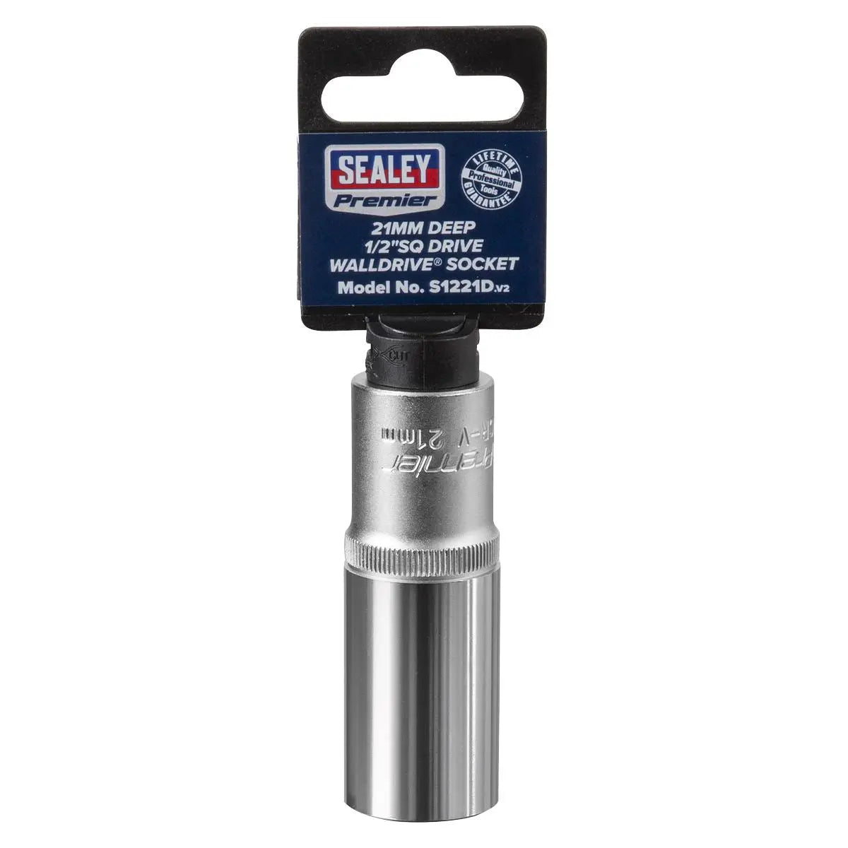 Sealey Premier WallDrive® Socket 21mm Deep 1/2"Sq Drive 