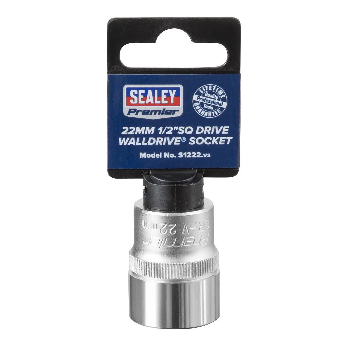 Sealey Premier WallDrive® Socket 22mm 1/2"Sq Drive 