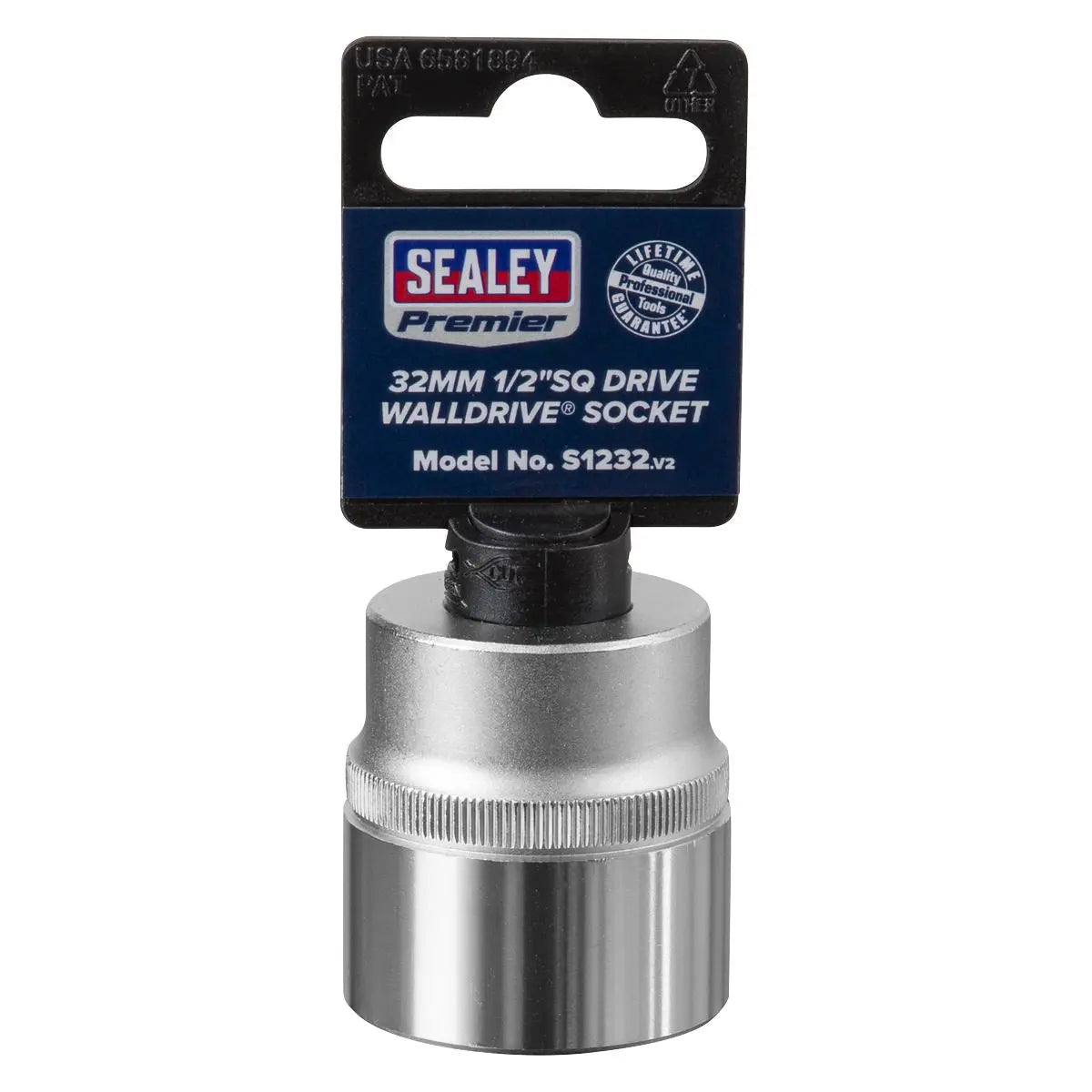 Sealey Premier WallDrive® Socket 32mm 1/2"Sq Drive 