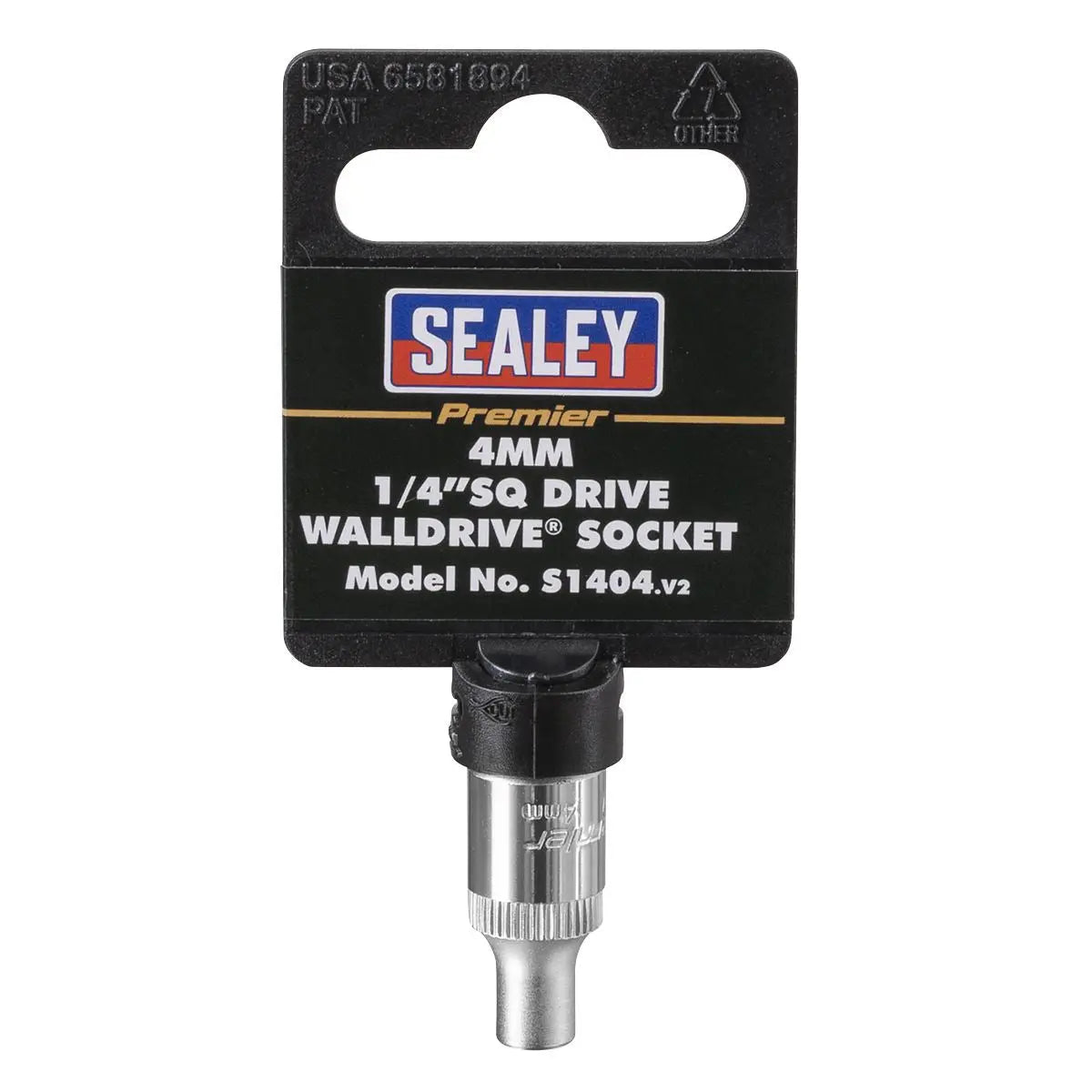 Sealey Premier WallDrive® Socket 4mm 1/4"Sq Drive 