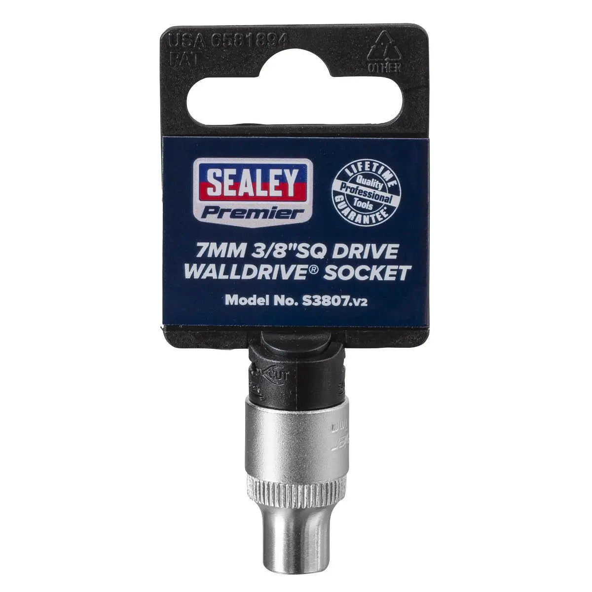 Sealey Premier WallDrive® Socket 7mm 3/8"Sq Drive 